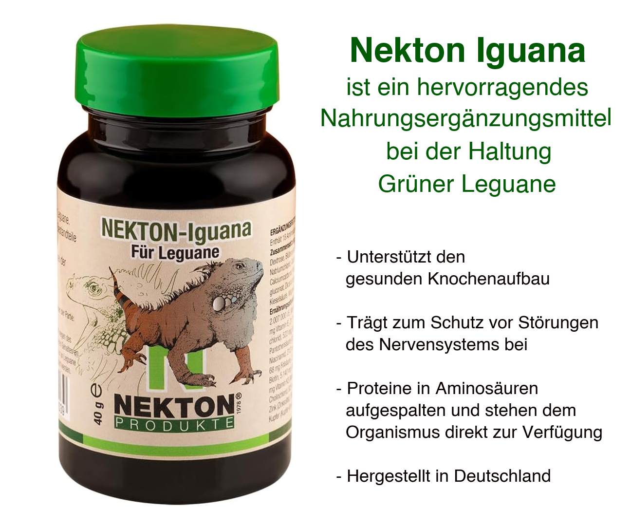 Nahrungserg�nzung f�r Leguan: Vitamine, Kalk Nekton Iguana